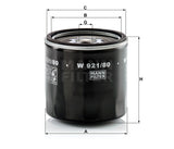 W 921/80 oil filter (spin-on)