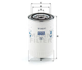 W 940/41 oil filter (spin-on)