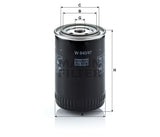 W 940/47 oil filter (spin-on)