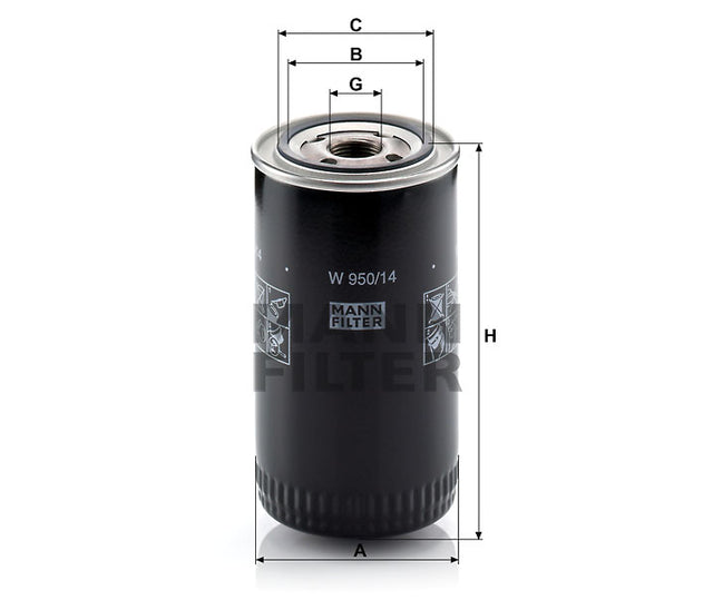 W 950/14 oil filter (spin-on)
