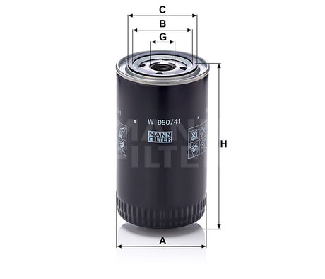 W 950/41 oil filter spin-on