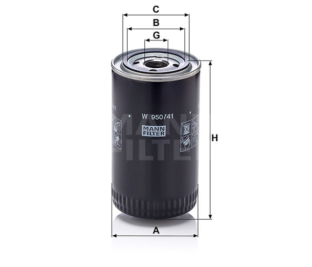 W 950/41 oil filter spin-on