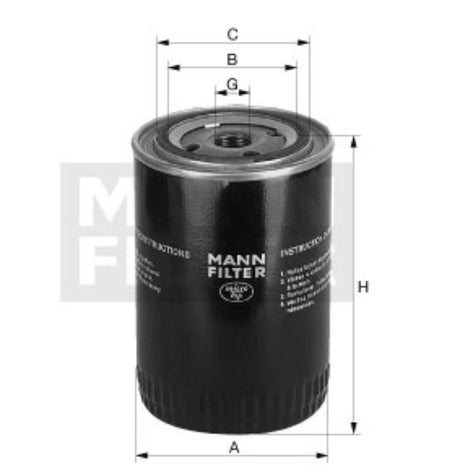 W 950/47 oil filter spin-on