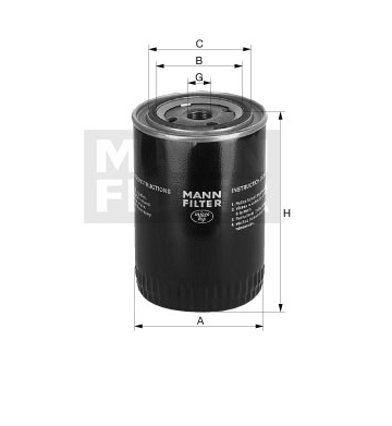 WD 10 009 hydraulic filter spin-on