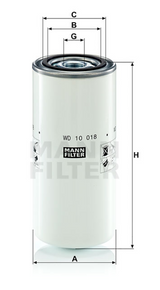 WD 10 018 oil filter spin-on