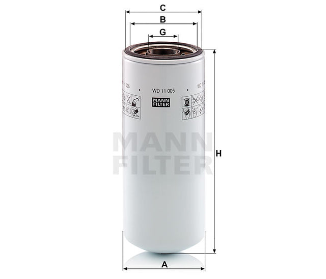 WD 11 005 oil filter spin-on