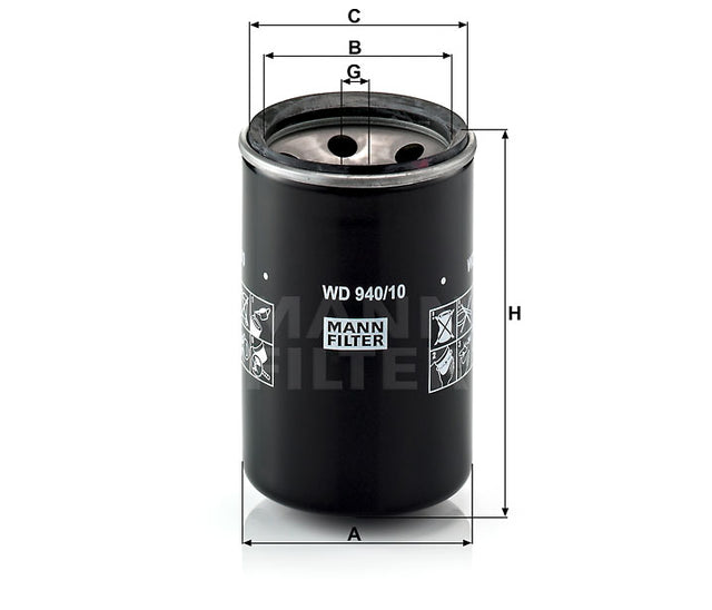 WD 940/10 oil filter (spin-on)