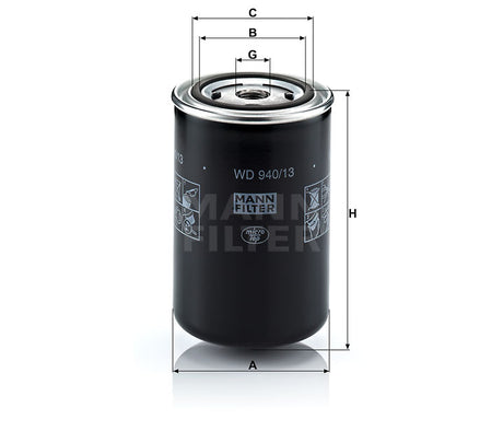 WD 940/13 oil filter (spin-on)