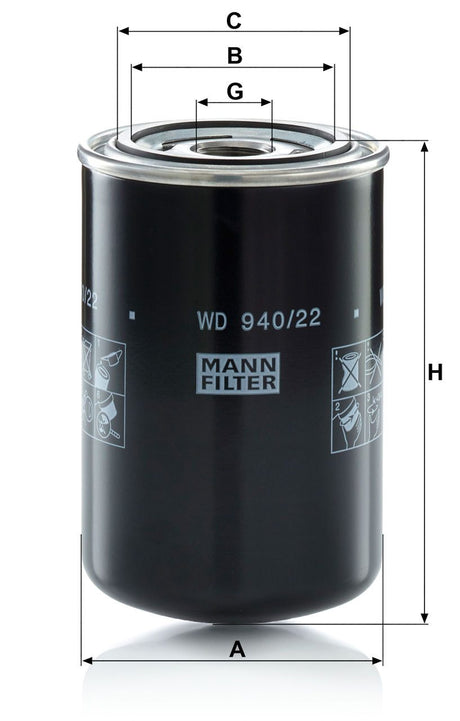 WD 940/22 Wechselfilter SpinOn