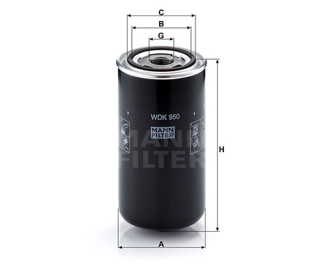 WDK 950 fuel filter