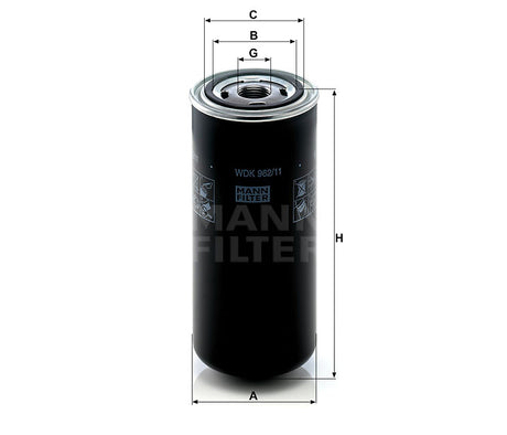 WDK 962/11 fuel filter