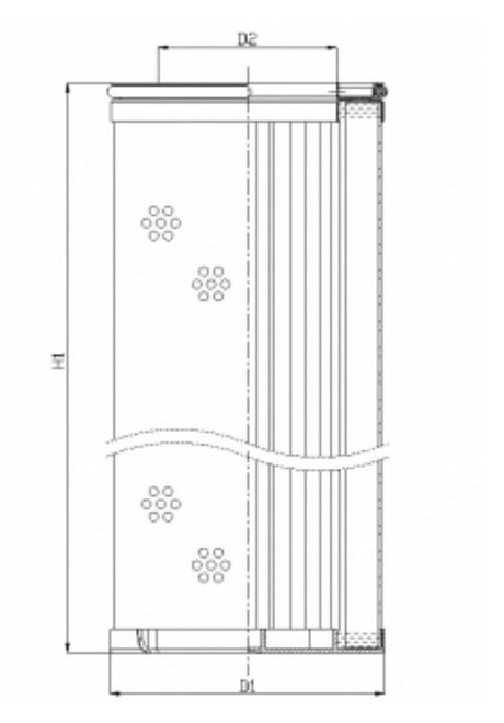 WG1021 hydraulic filter element