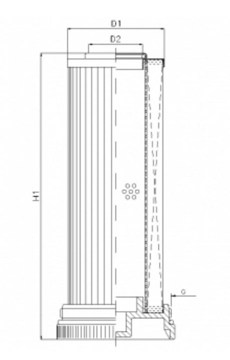 WG1033 hydraulic filter element