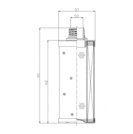 WG1070 Filter element for pressure filter