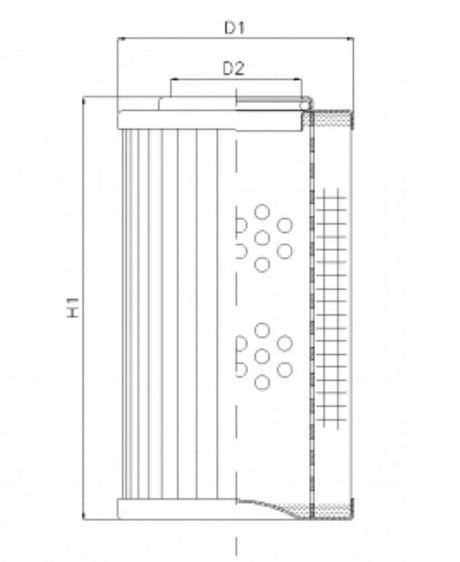 WG1093 filter element for pressure filter