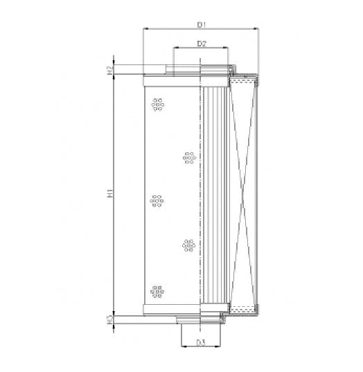 WG1124 hydraulic filter element