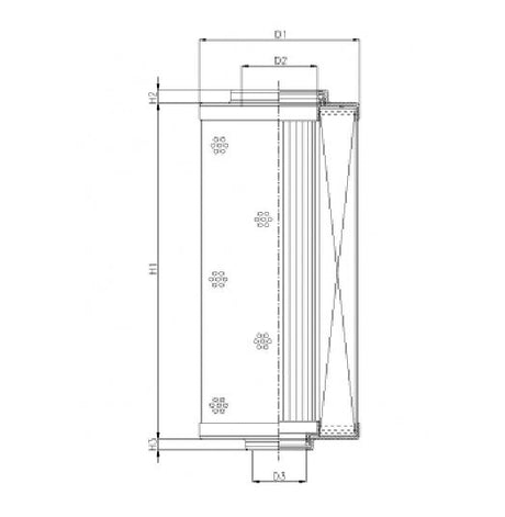 WG1124 hydraulic filter element