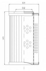 WG1129 hydraulic filter element