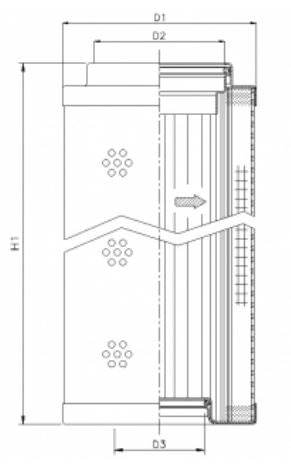 WG1133 hydraulic filter element