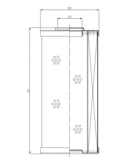 WG1170 hydraulic filter element