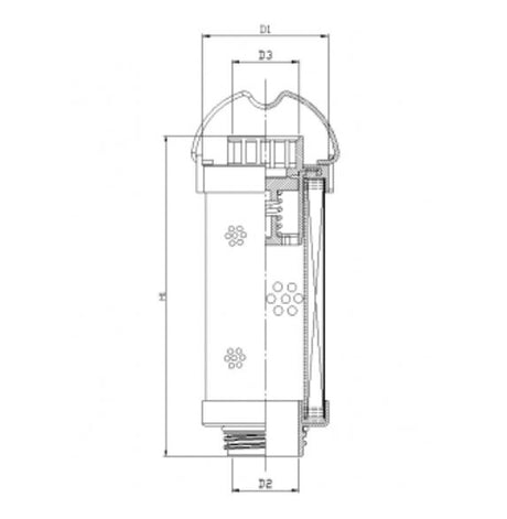 WG1176 hydraulic filter element