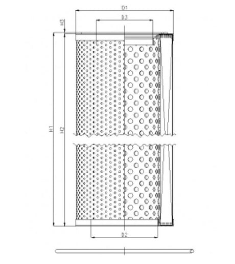 WG1183 hydraulic filter element