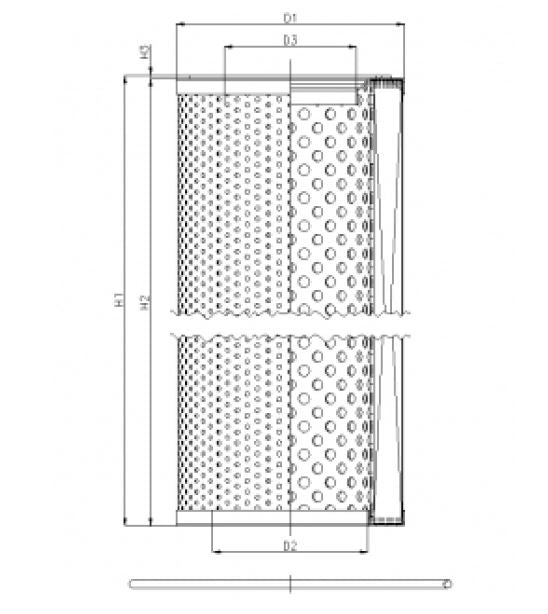 WG1183 hydraulic filter element