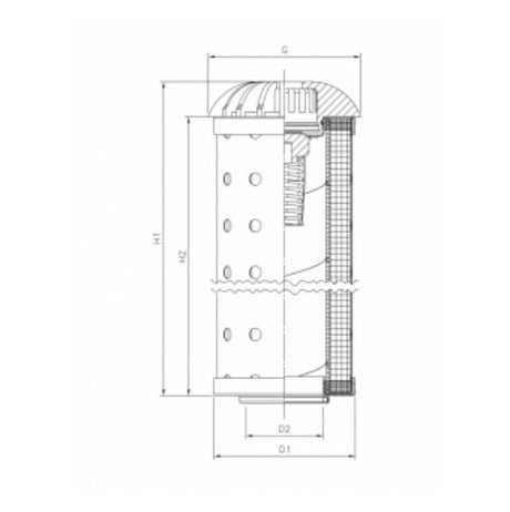 WG1246 hydraulic filter element