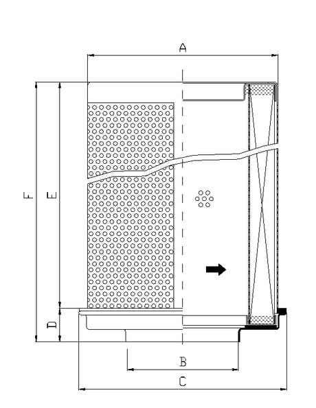 WG138 Hydraulic filter element