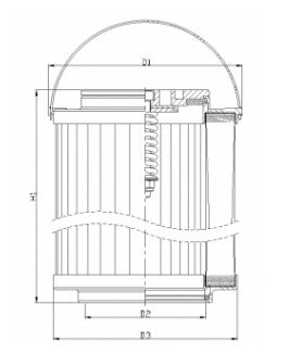 WG1394 hydraulic filter element