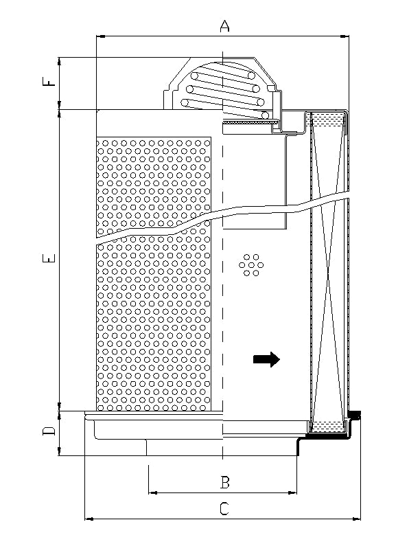 WG158 Hydraulic filter element