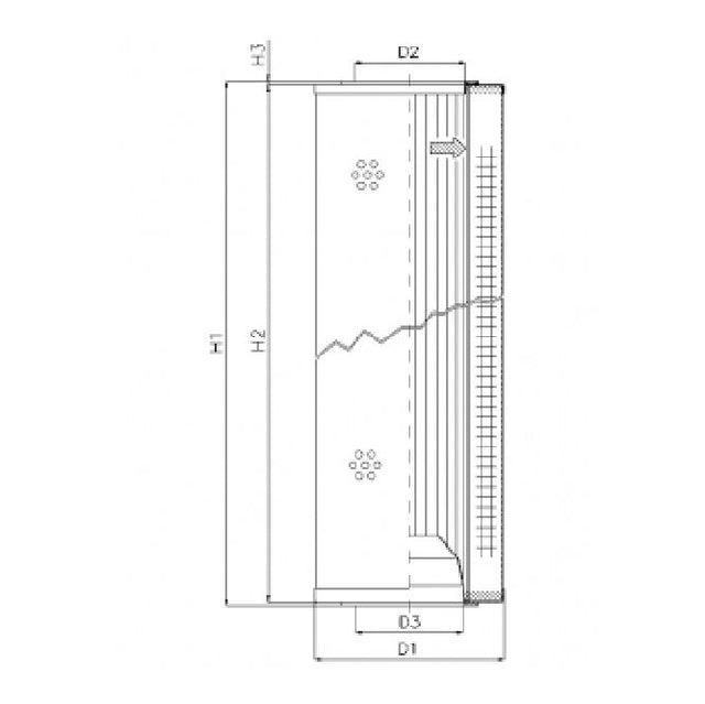 WG160 hydraulic filter element