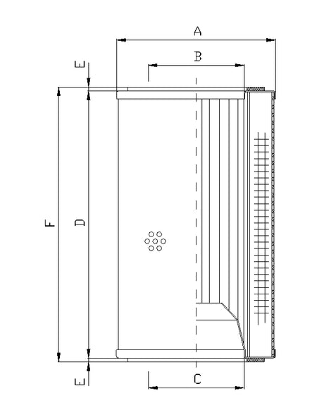 WG161 Hydraulic filter element