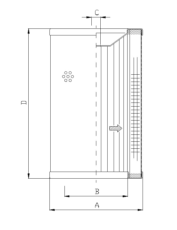 WG169 hydraulic filter element