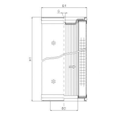 WG213 hydraulic filter element