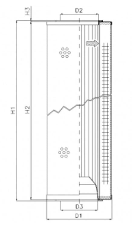 WG219 hydraulic filter element