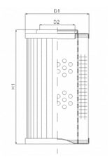WG246 hydraulic filter element
