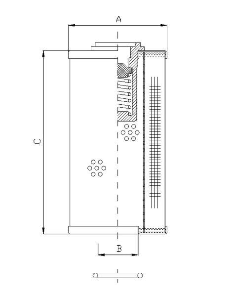 WG257 hydraulic filter element