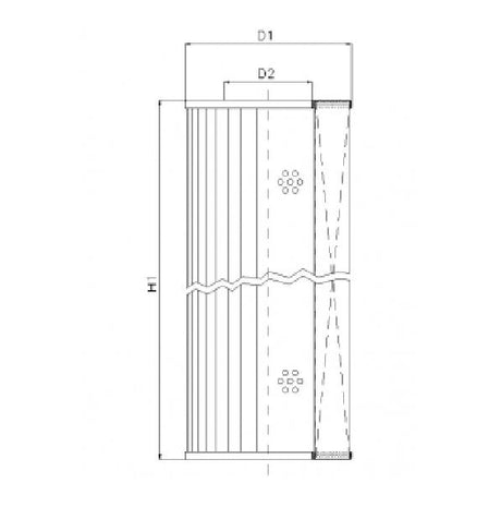 WG269 hydraulic filter element