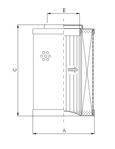 WG295 Hydraulic filter element