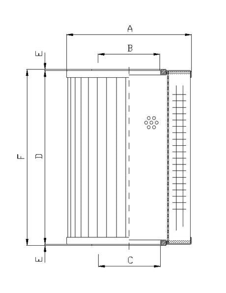 WG371 Hydraulic filter element