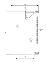 WG374 hydraulic filter element