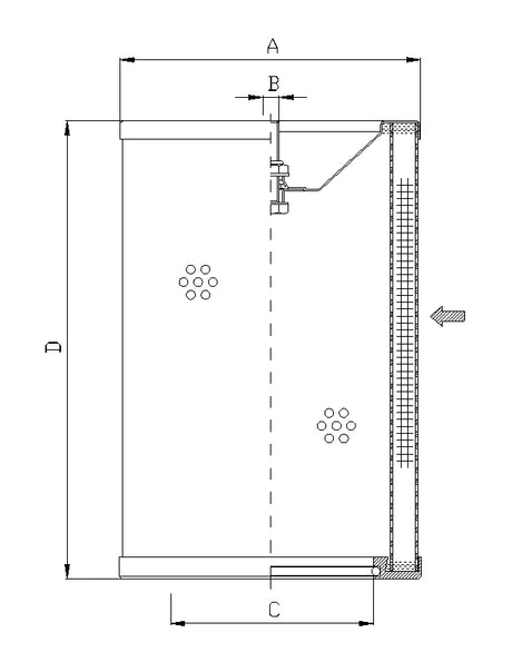WG374 hydraulic filter element