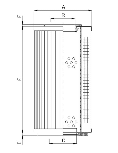 WG406 hydraulic filter element