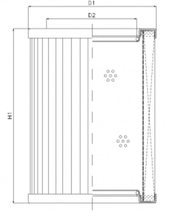 WG442 hydraulic filter element
