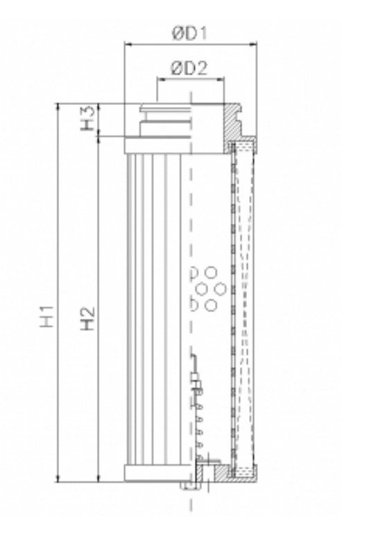 WG445 hydraulic filter element