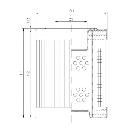WG481 hydraulic filter element