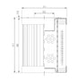 WG481 hydraulic filter element
