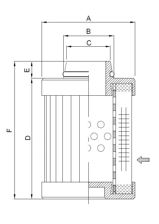 WG504 hydraulic filter element