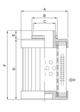WG504 hydraulic filter element